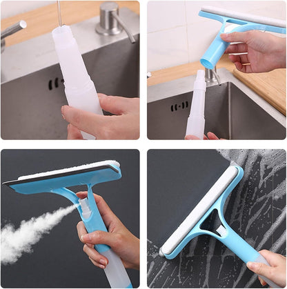 Streak-Free Window Cleaner – Spray, Wipe & Scrape in One